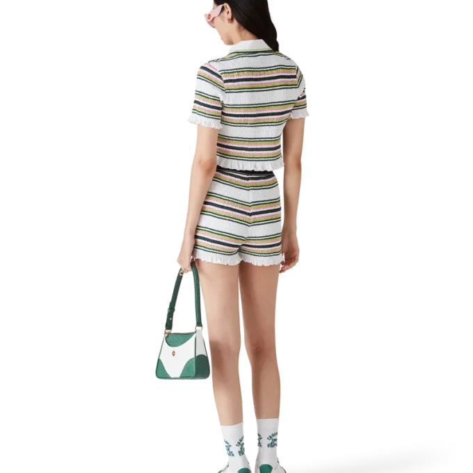 Gestreepte gerimpelde Shorts Gestreepte gerimpelde Shorts