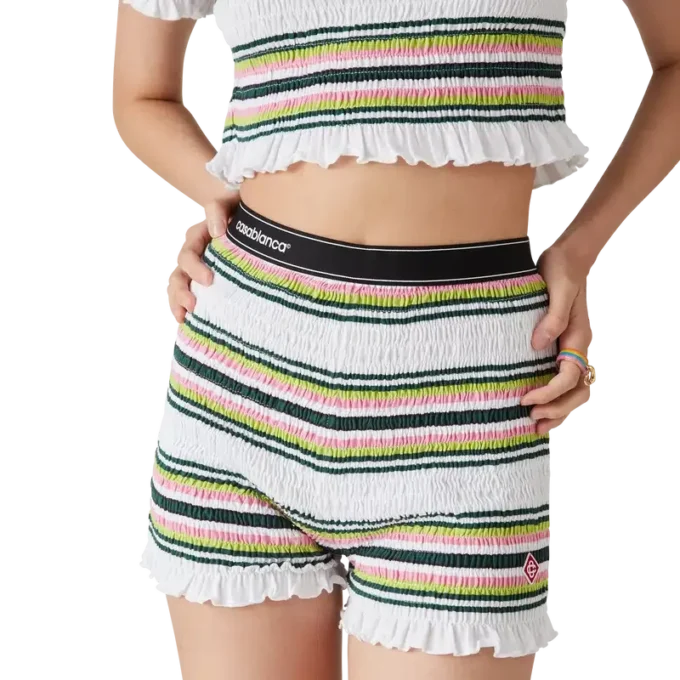 Gestreepte gerimpelde Shorts Gestreepte gerimpelde Shorts