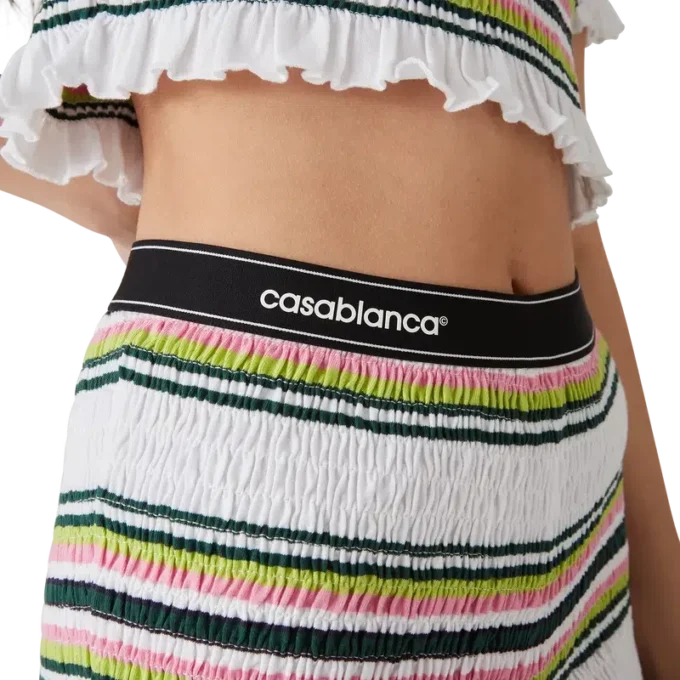 Gestreepte gerimpelde Shorts Gestreepte gerimpelde Shorts