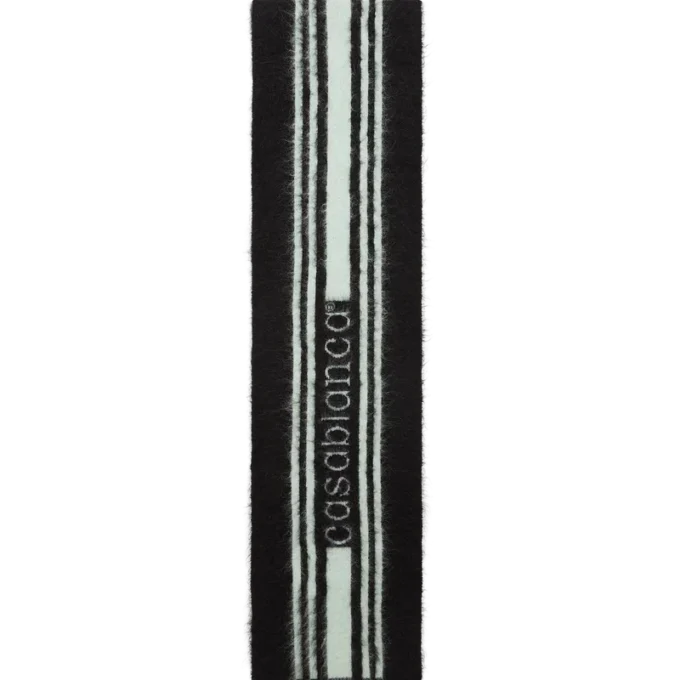 Gestreepte mohair sjaal