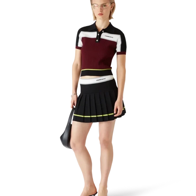 Gestreepte plooirok Gestreepte plooirok