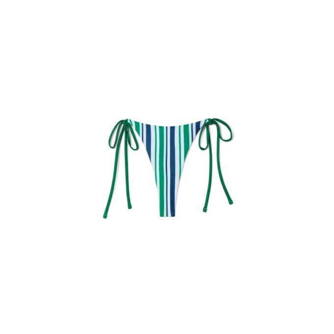 Gestreepte string-bikinibroek