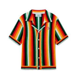 Gestrept badstof overhemd