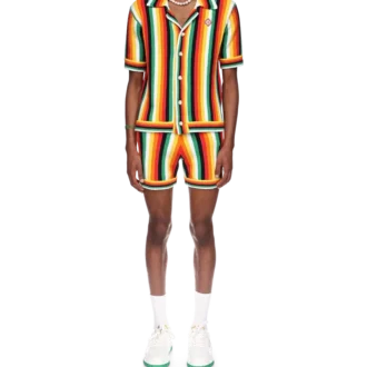 Gestrept badstof overhemd