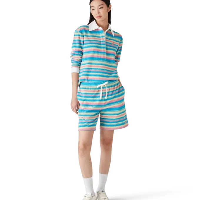 Gestrept badstof overhemd