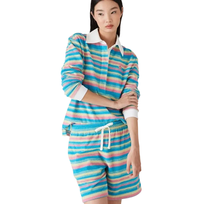 Gestrept badstof overhemd