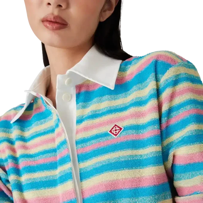 Gestrept badstof overhemd