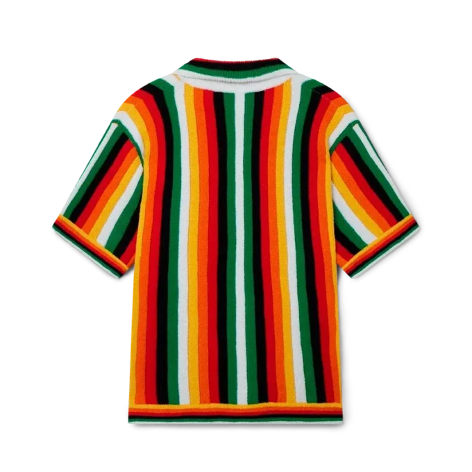 Gestrept badstof overhemd