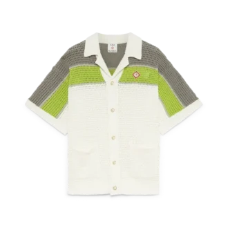 Gestrept gehaakt overhemd