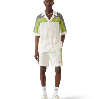 Gestrept gehaakt overhemd