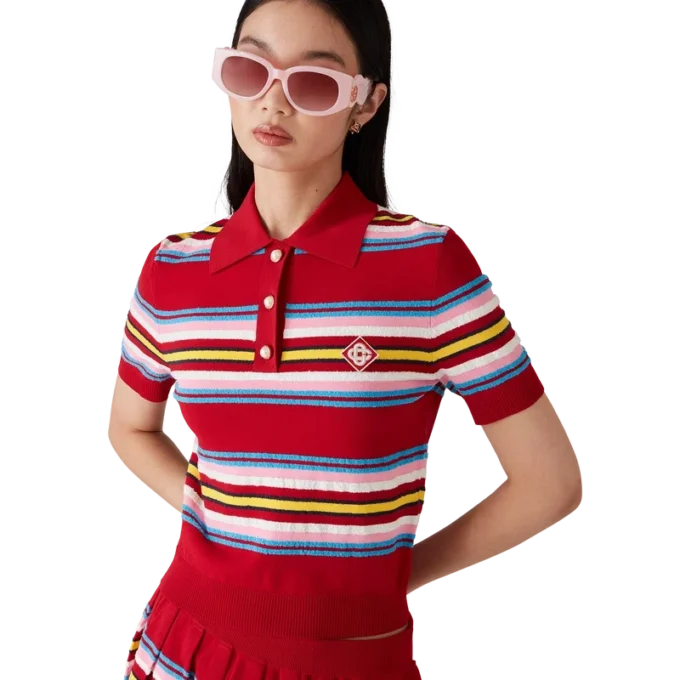 Gestrept poloshirt