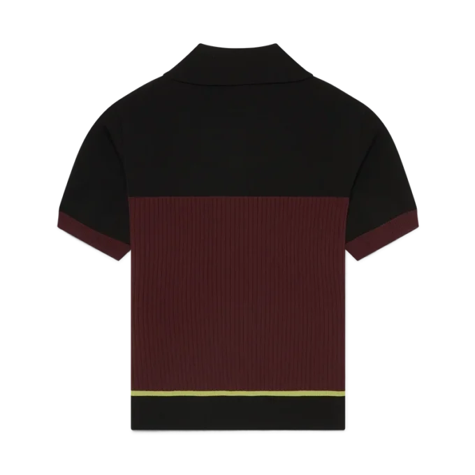 Gestrept poloshirt met korte mouwen