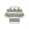 Gestreptes cropped Poloshirt