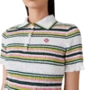 Gestreptes cropped Poloshirt