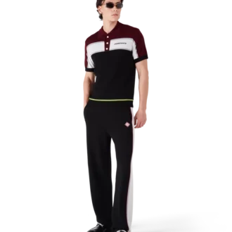 Gestreptes merino-Poloshirt