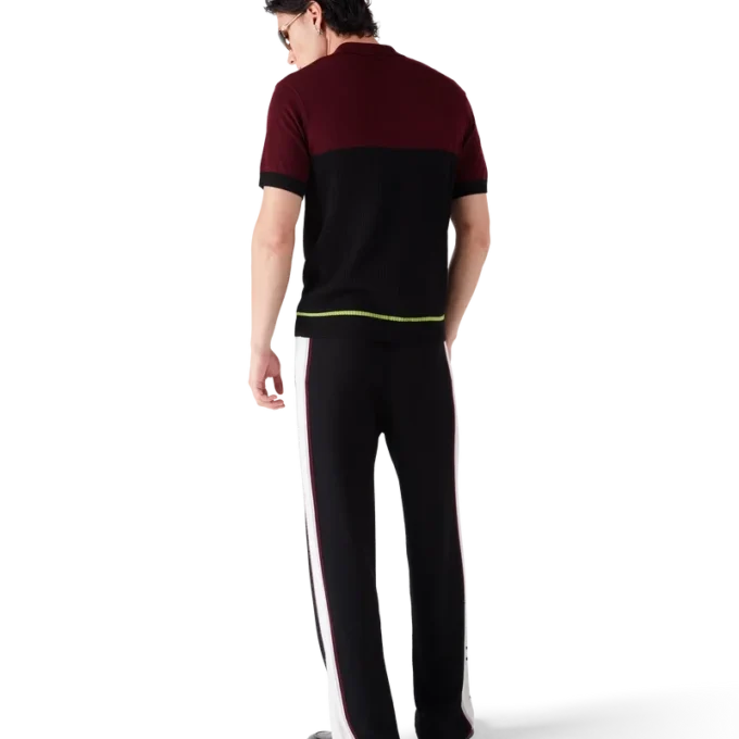 Gestreptes merino-Poloshirt