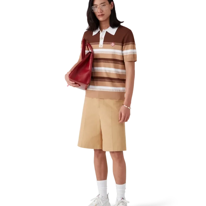 Gestreptes Poloshirt