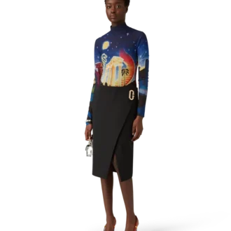 Getailleerde wikkelrok