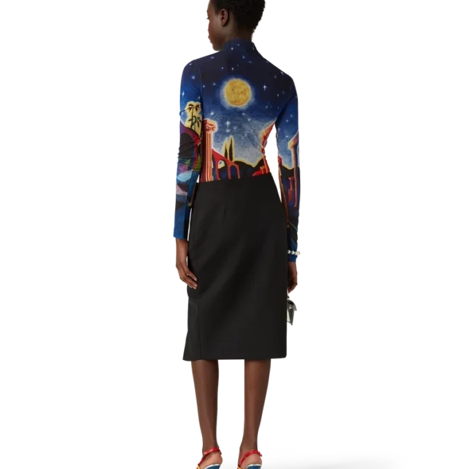 Chrome Arch Slingback Pump