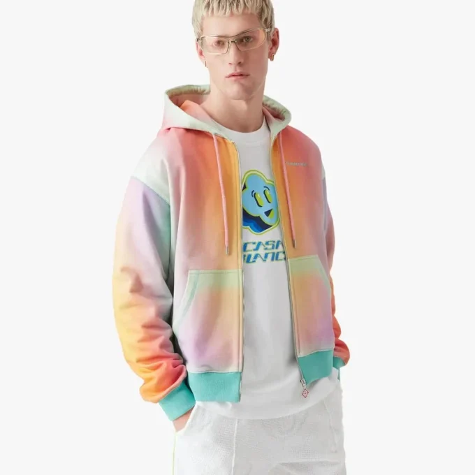 Glass Sweatshirt met capuchon en rits