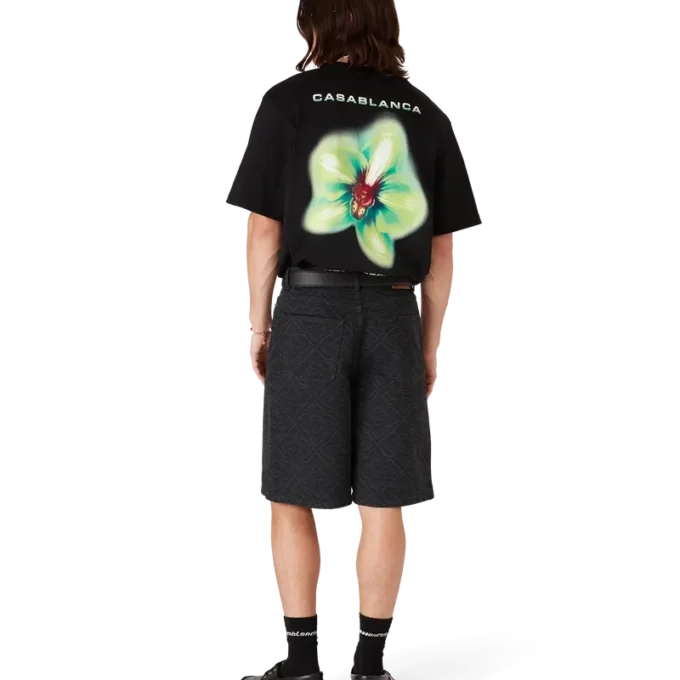 Glitch Orchid oversized T-shirt met korte mouwen