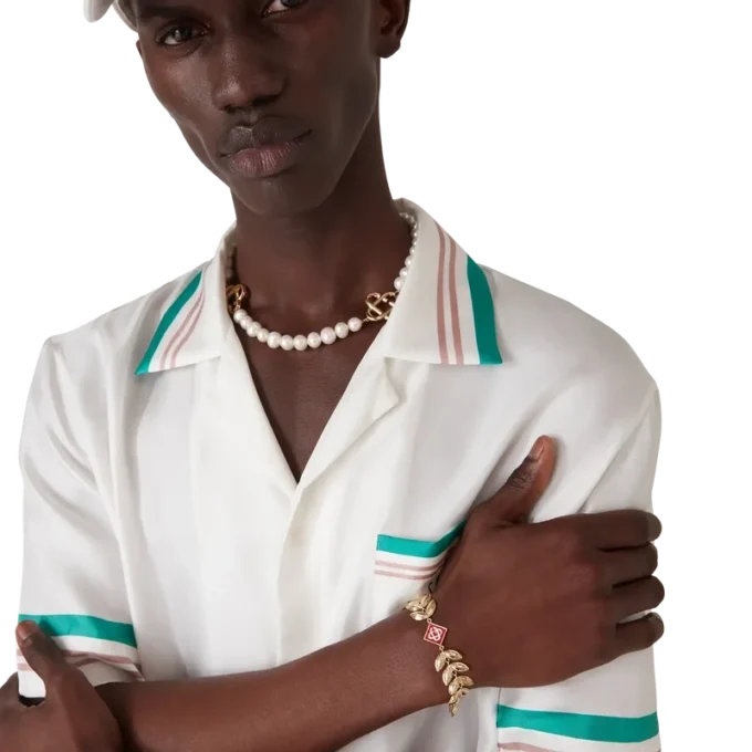 Gouden laurierbladarmband Gouden laurierbladarmband