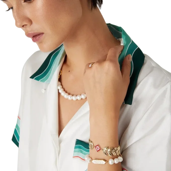 Gouden laurierbladarmband Gouden laurierbladarmband