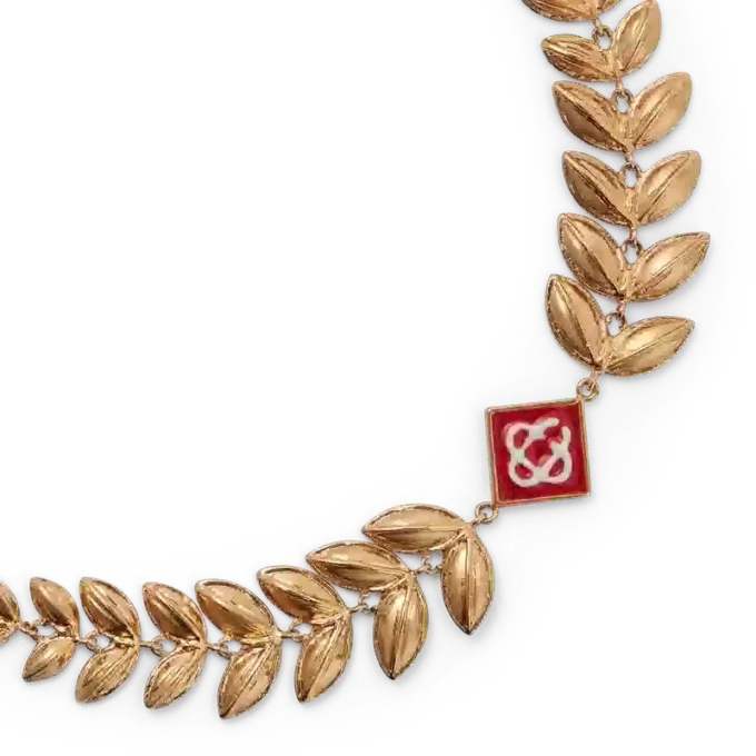 Gouden laurierbladarmband Gouden laurierbladarmband