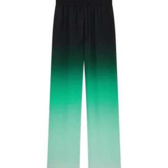 Gradient Ping Pong Jacquard zijden broek