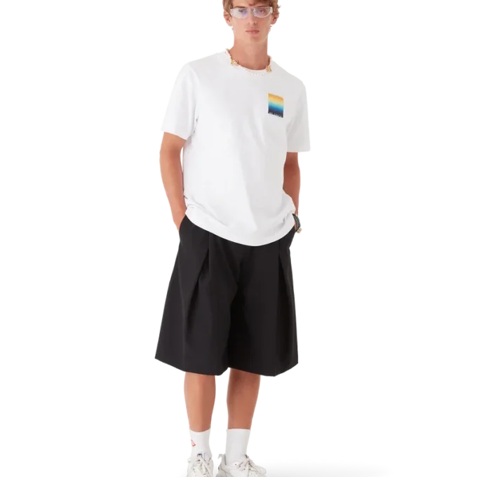 Gradient Square T-shirt met korte mouwen Gradient Square T-shirt met korte mouwen