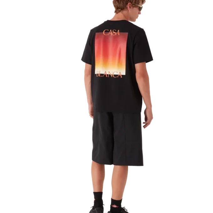 Gradient Square T-shirt met korte mouwen