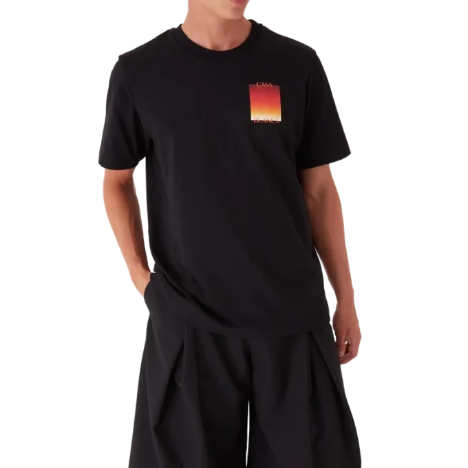 Gradient Square T-shirt met korte mouwen