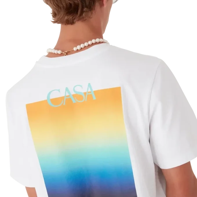 Gradient Square T-shirt met korte mouwen Gradient Square T-shirt met korte mouwen