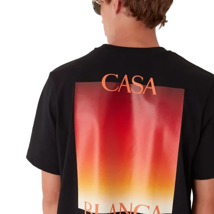 Gradient Square T-shirt met korte mouwen