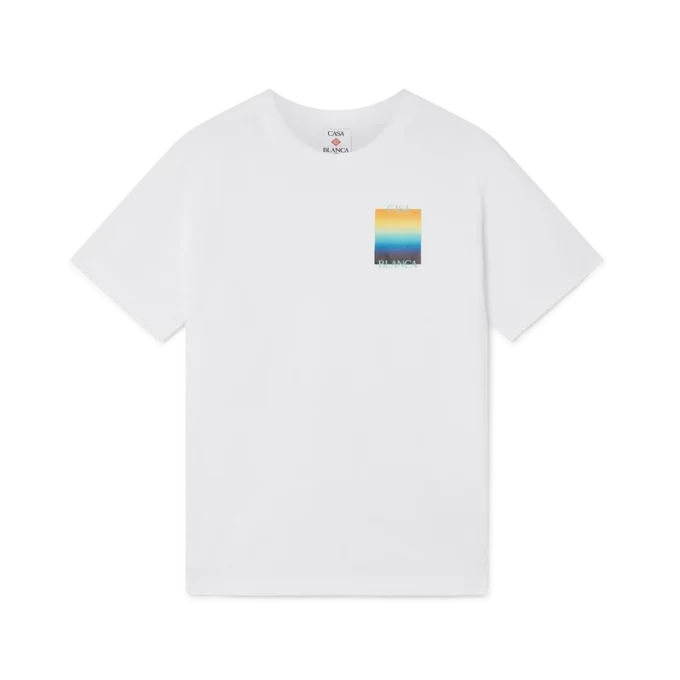 Gradient Square T-shirt met korte mouwen Gradient Square T-shirt met korte mouwen