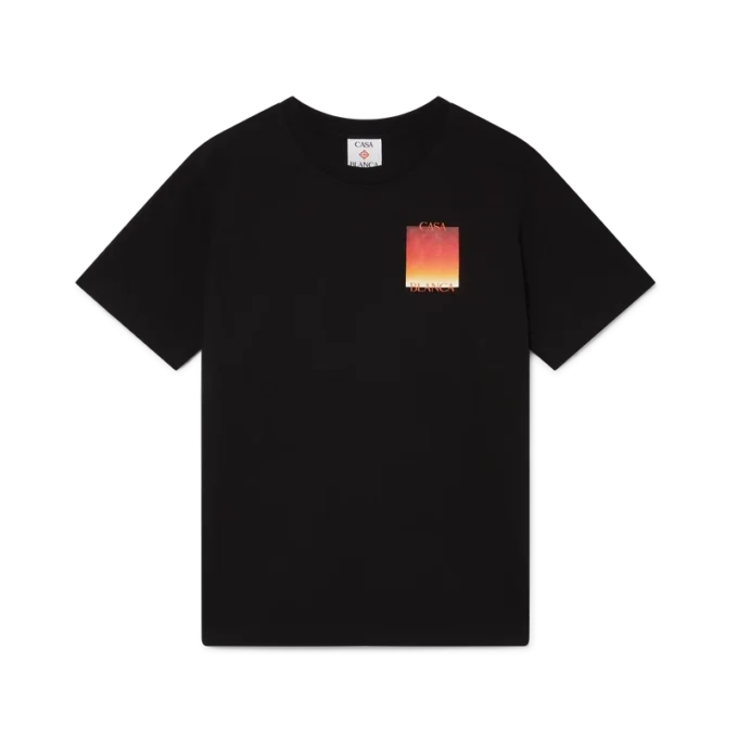 Gradient Square T-shirt met korte mouwen