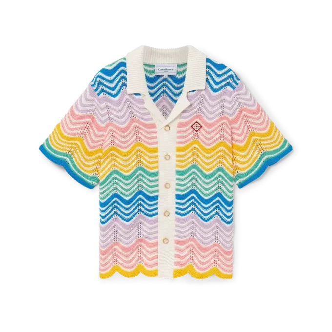 Gradient Wave-gebreid overhemd Gradient Wave-gebreid overhemd