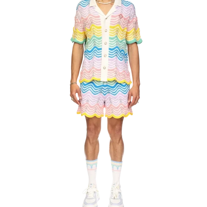 Gradient Wave-gebreid overhemd Gradient Wave-gebreid overhemd