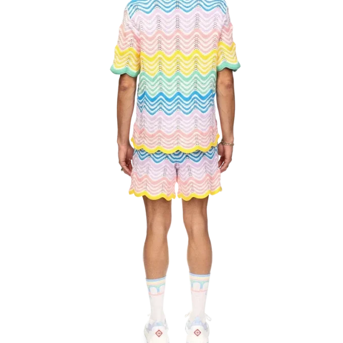 Gradient Wave-gebreid overhemd Gradient Wave-gebreid overhemd