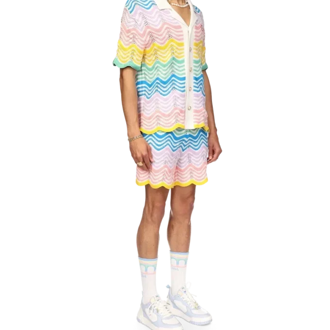 Gradient Wave-gebreid overhemd Gradient Wave-gebreid overhemd