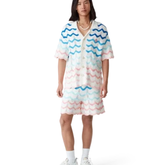 Gradient Wave gehaakt overhemd