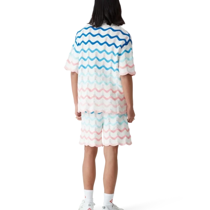 Gradient Wave gehaakt overhemd