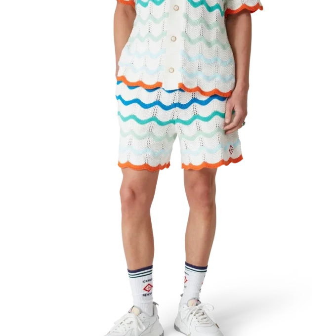 Gradient Wave gehaakte Shorts Gradient Wave gehaakte Shorts