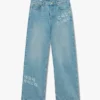 Graffiti-distressed denimjeans Graffiti-distressed denimjeans
