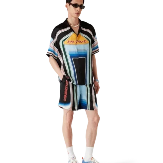 Graphic Mountain zijden Shorts Graphic Mountain zijden Shorts