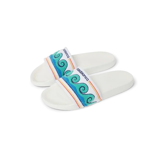 Greco Wave badstof slippers voor dames