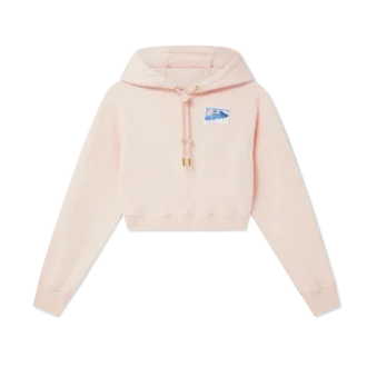 Greek Temple cropped hoodie