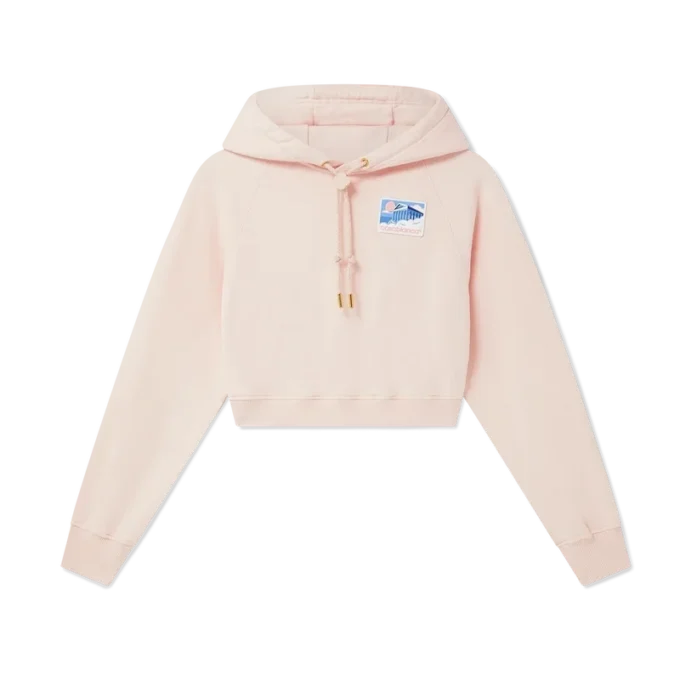 Greek Temple cropped hoodie