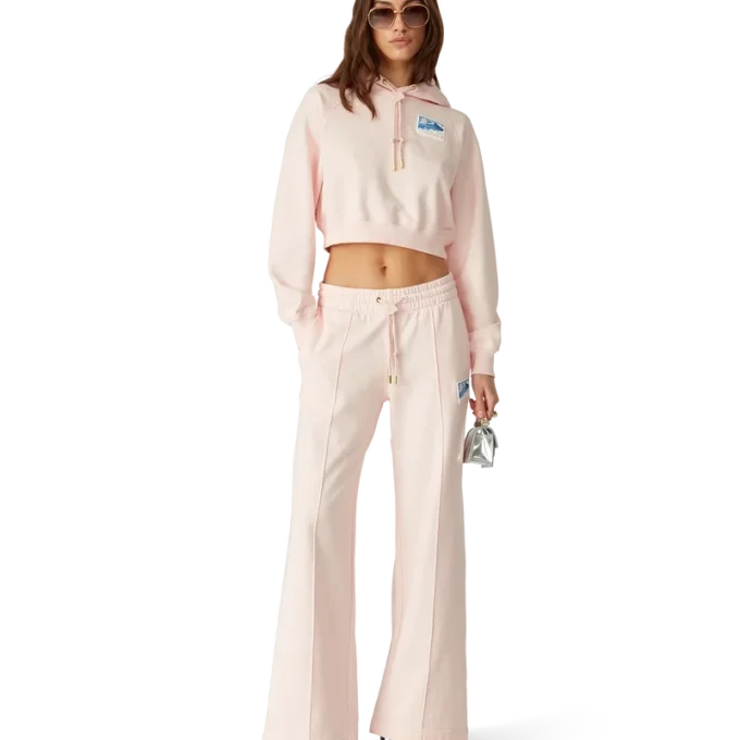 Greek Temple cropped hoodie