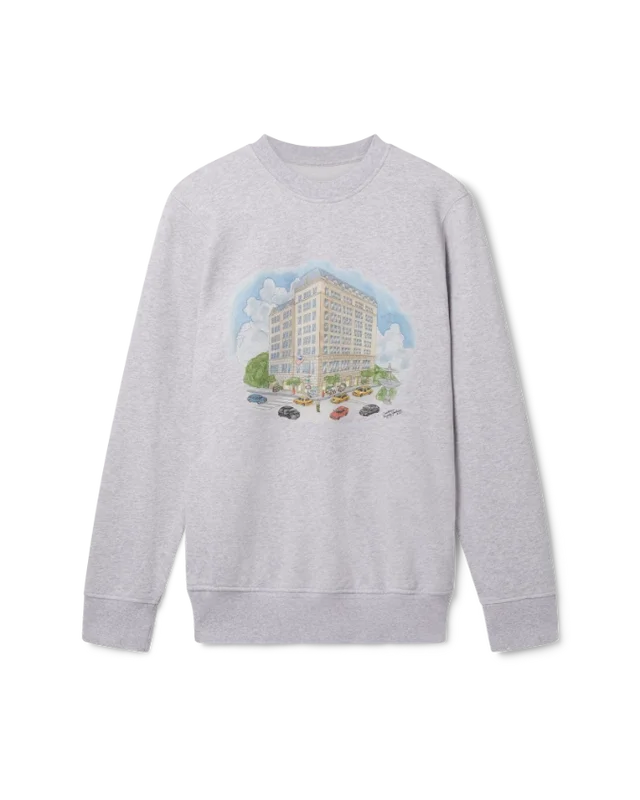 Grijs gemêleerd Fifth Avenue-sweatshirt Grijs gemêleerd Fifth Avenue-sweatshirt